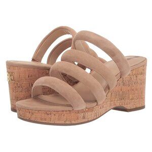 Sam Edelman Women's Yuki Wedge Sandal, Golden Caramel